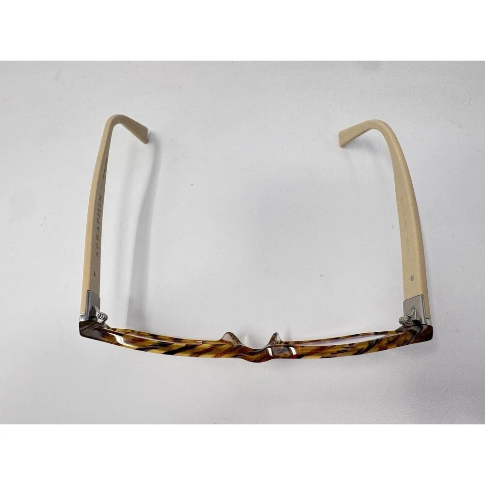 Seraphin Hiawatha Eyeglass Frames Only 53-15-145 Brown Marble Cream Japan